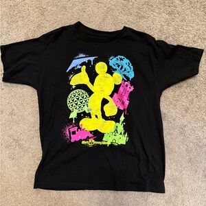 Disney Kids Black Mickey Graphic Tee (XL)